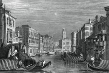 The Grand Canal, Venice, c19th century.Artist: Sam Fisher