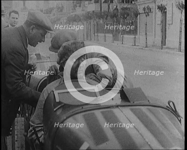 William Grover-Williams the Winner of Grand Prix Motor Race in Monte Carlo, 1929. Creator: British Pathe Ltd.