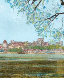 'Windsor Castle from the Thames', c1902. Artist: Unknown.