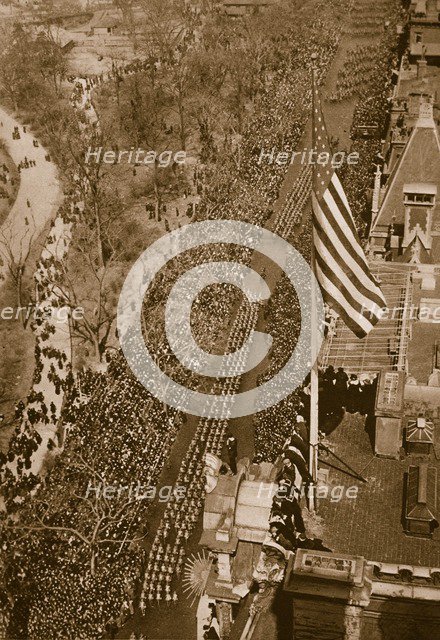 Triumphal march of the 27th Division, U.S. Army, in New York, March 25th, 1919.