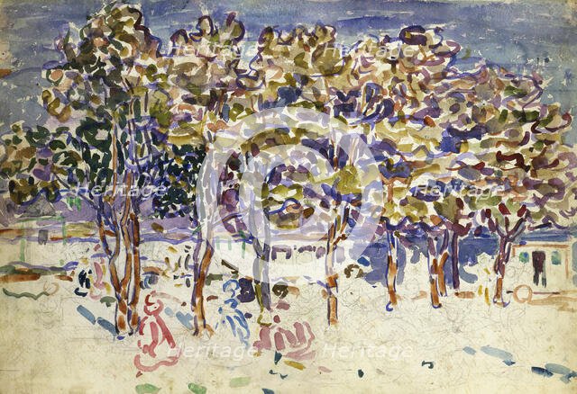 Trees, 1918. Creator: Maurice Brazil Prendergast.