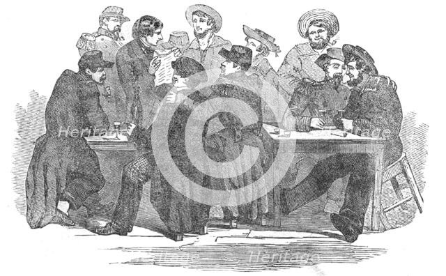 French Soldiers and English Sailors Fraternising at Calais, 1854. Creator: Unknown.