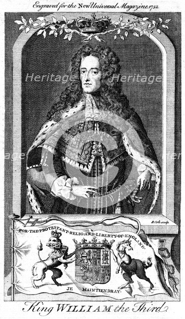 William III, King of England, Scotland and Ireland, (18th century).Artist: B Cole