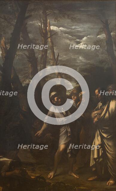 Diogenes Throwing away his Drinking Cup, 1651. Creator: Salvator Rosa.