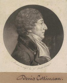 Dennis Nicholas Cottineau, 1807. Creator: Charles Balthazar Julien Févret de Saint-Mémin.
