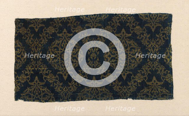 Fragment, Egypt, Mamluk period (1250-1517), 14th/15th century. Creator: Unknown.