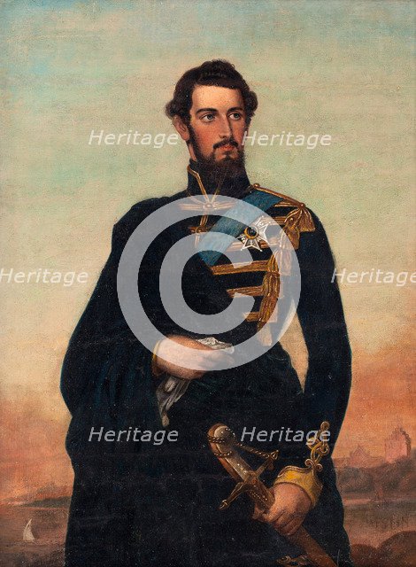 Portrait of the King Charles XV of Sweden.