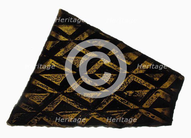 Glass Fragment, European, 14th-15th century. Creator: Unknown.