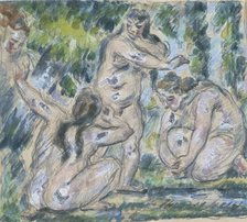'Bathers', 1875-77. Artist: Paul Cezanne.