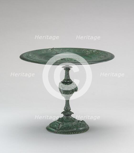 Card Receiver with Inverted Border on High Stem, model n.d., cast c. 1845/1874. Creator: Antoine-Louis Barye.