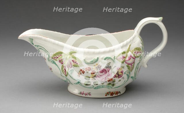 Sauceboat, Chelsea, 1760/70. Creator: Unknown.