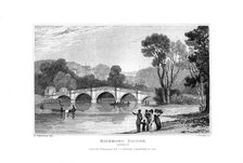Richmond Bridge, London, 1829.Artist: J Rogers
