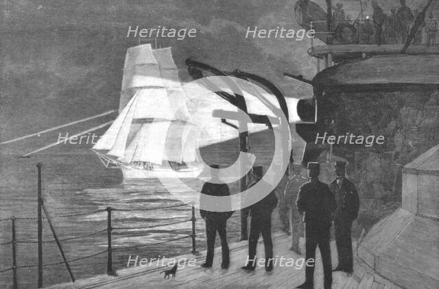 ''An Autumn Cruise with the Channel Squadron; The "Phantom Ship " -- A Sailing Vessel "Running the E Creator: Unknown.