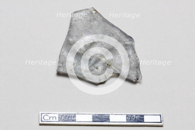 Glass fragment, early 17th-mid 18th century. Creator: Unknown.