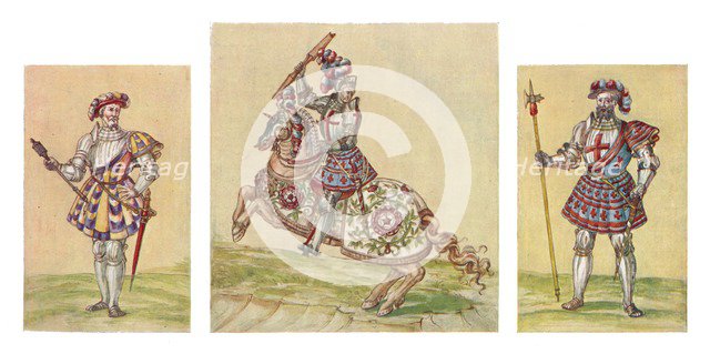 'Soldiers of the Tudor Period, c16th century, (1903). Artist: Unknown.