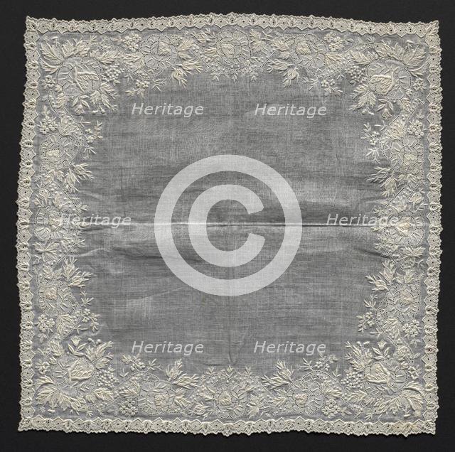 Handkerchief, 1800s. Creator: Unknown.