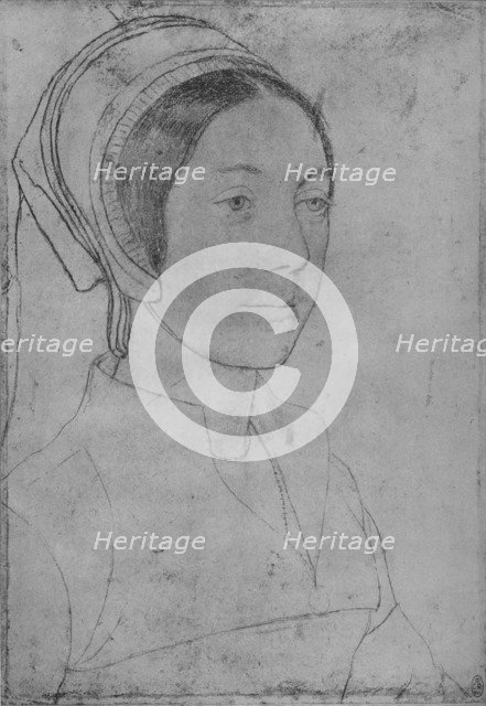 'A Lady: Unknown', c1532-1543 (1945). Artists: Hans Holbein the Younger, Unknown.