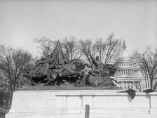 Grant Memorial at Capitol - Cavalry Group of Statuary, 1917. Creator: Harris & Ewing.