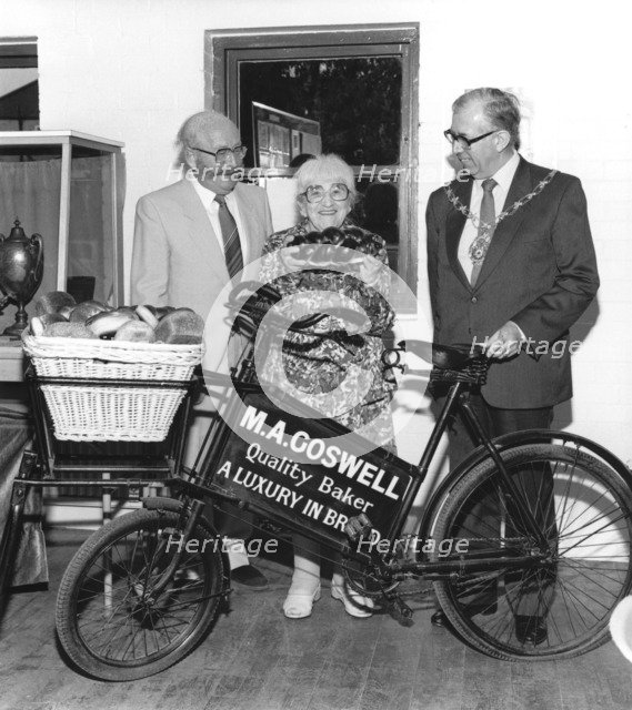 The Mayor of Redbridge with Jewish bakers, London, 1986. Artist: Sidney Harris