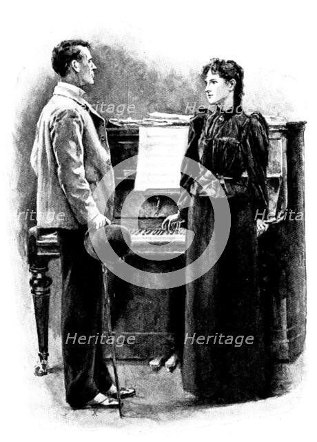 Eve's Ransom..."It's all right! I had a letter this morning. She has gone to Dudley.", 1895. Creator: George Meisenbach.