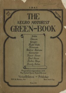 The Negro Motorist Green-Book, 1941. Creator: Unknown.