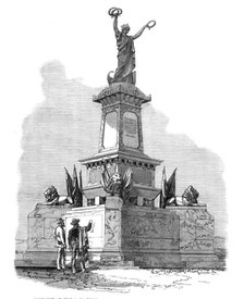 Monument at Bilbao to those slain in the Spanish Civil Wars forty years ago, 1874. Creator: Unknown.