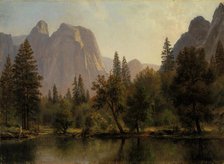 Cathedral Rocks, Yosemite Valley, ca. 1872. Creator: Albert Bierstadt.