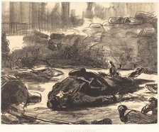 Civil War (Guerre civile), 1871. Creator: Edouard Manet.