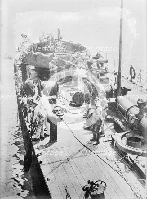 Gen. Sir Ian Hamilton on a destroyer, between c1910 and c1915. Creator: Bain News Service.