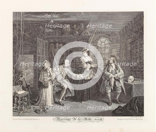 Marriage a la Mode. Plate III: The Inspection, 1745. Creator: Hogarth, William (1697-1764).