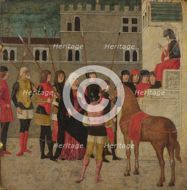 The Justice of Trajan, Between 1475 and 1500. Artist: Italian master  