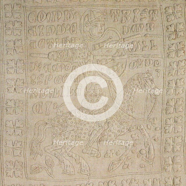 Guicciardini Quilt or Tristan and Isolde Quilt (Detail), Second Half of 14th cen.. Creator: Anonymous master.