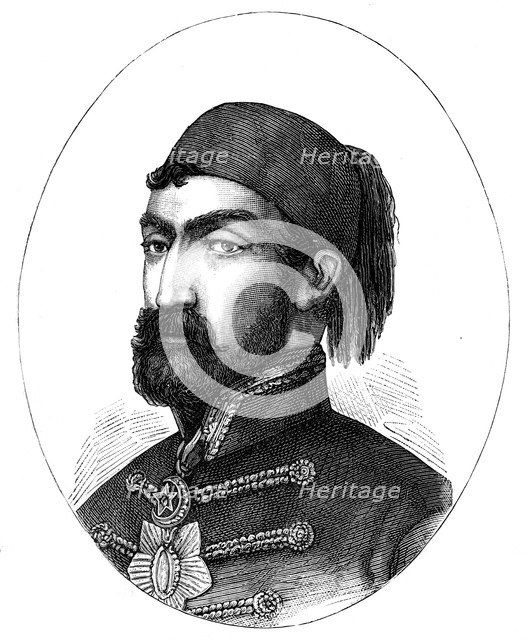 Omar Pasha (1806-1871), Commander in Chief of the Turkish army, (1888). Artist: Unknown