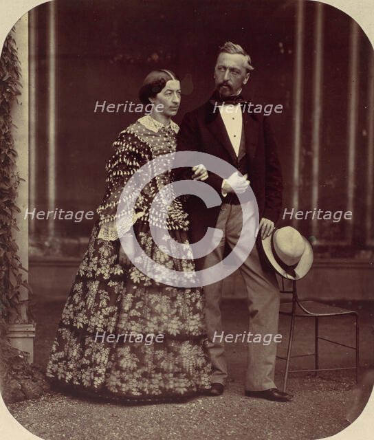 Mathias und Elise Höusermann, 1850s-60s. Creator: Franz Antoine.