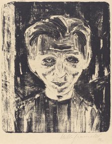 Self-Portrait, 1922. Creator: Walter Gramatté.