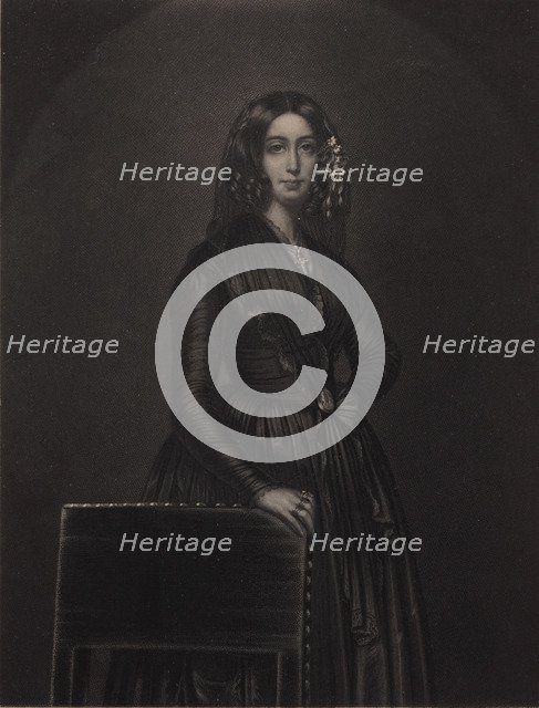 Portrait of the author George Sand (1804-1876), c. 1840.