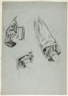 Three Sketches of Sleeves, n.d. Creator: Henry Stacy Marks.