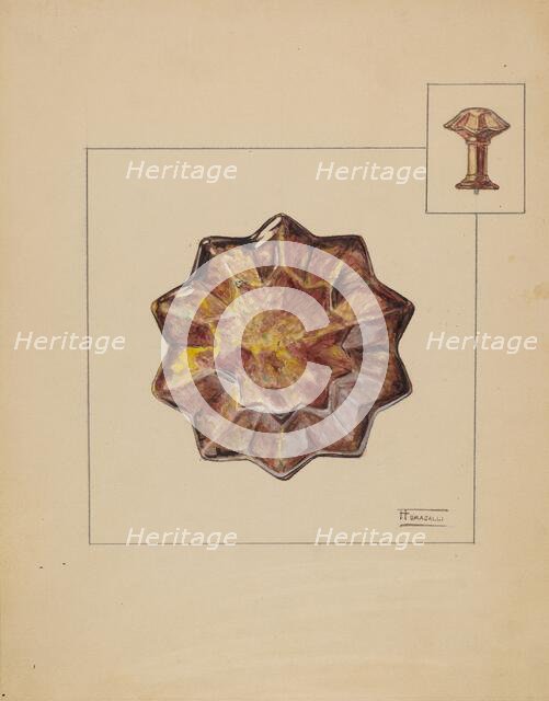 Curtain Tie Back, c. 1936. Creator: Frank Fumagalli.