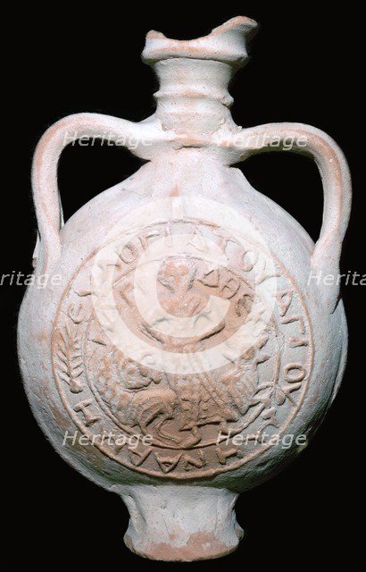 Coptic Pilgrim Flask, 4th-5th century. Artist: Unknown