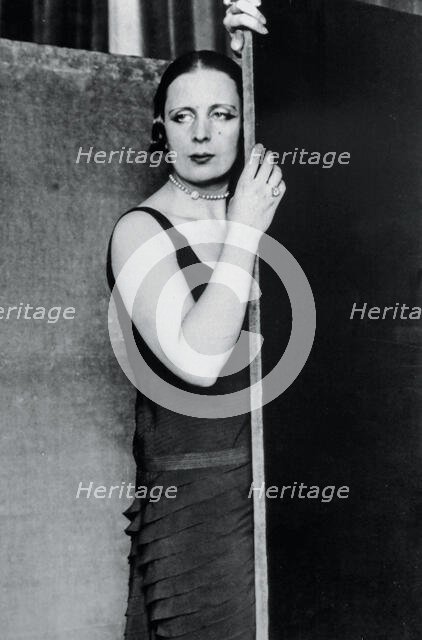 Portrait of the painter Tamara de Lempicka (1898-1980), c1927. Creator: Barchan; Pavel (1876-1942).