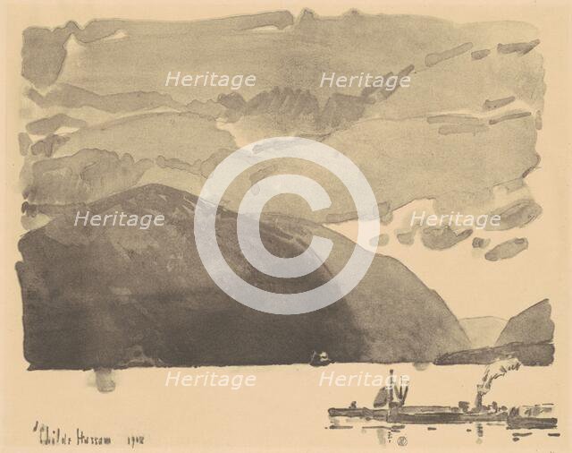 Storm King, 1918. Creator: Frederick Childe Hassam.