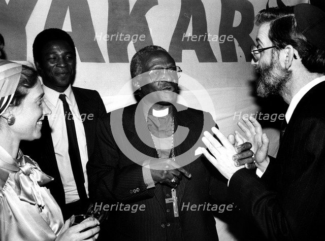 Rev Desmond Tutu (1931- ), South African, Archbishop of Cape Town. Artist: Unknown