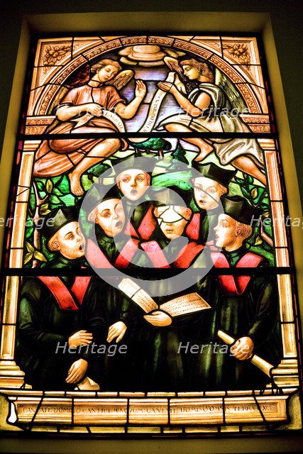 Stained glass, Toledo Cathedral, Spain, 2007. Artist: Samuel Magal