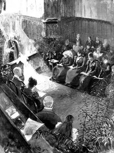 The Confirmation of Princess Margaret of Connaught in the Private Chapel, Windsor Castle..., 1898. Creator: Unknown.