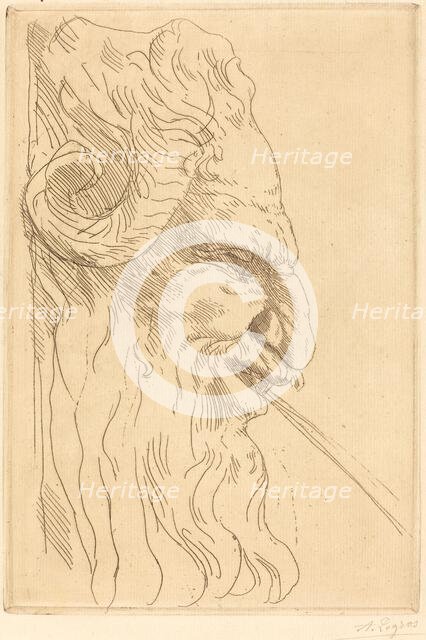 Head of a Satyr (Tete de satyre). Creator: Alphonse Legros.