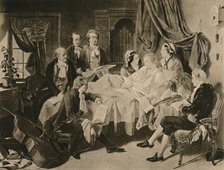 'The Deathbed of Mozart', 1910. Creator: Henry Nelson O'Neil.