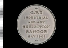 Medal; GFS Industrial & Art Exhib, Bangor, 1901.  Creator: Unknown.