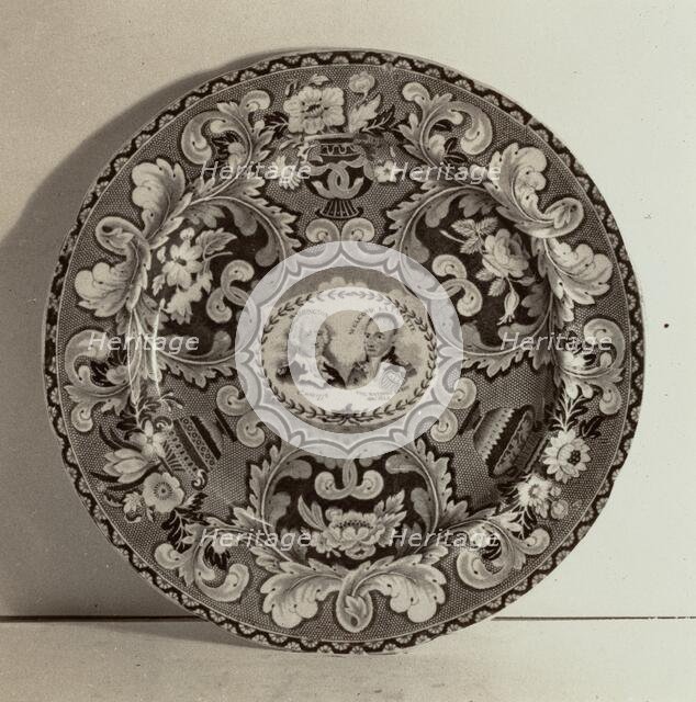Plate - "Washington and Lafayette", c. 1936. Creator: Helmut Hiatt.