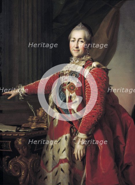 Catherine the Great, Empress of Russia, 1782.  Artist: Dmitry Levitsky