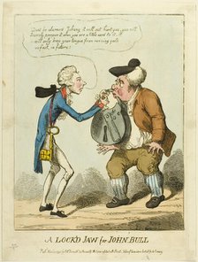 A Lock'd Jaw for John Bull, published November 23, 1795. Creator: Unknown.